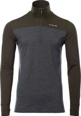 Aclima Men&#x27;s LightWool 180 Polo with Zip Tarmac/Marengo | Buy Aclima Men&#x27;s LightWool 180 Polo with Zip Tarmac/Marengo here | Outnorth