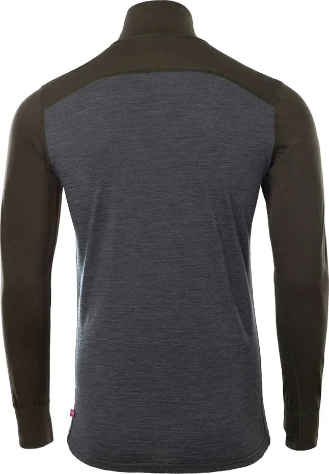 Aclima Men&#x27;s LightWool 180 Polo with Zip Tarmac/Marengo | Buy Aclima Men&#x27;s LightWool 180 Polo with Zip Tarmac/Marengo here | Outnorth