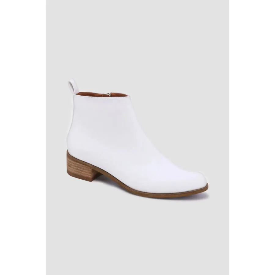 Beast Fashion PU Leather Block Heel Boots