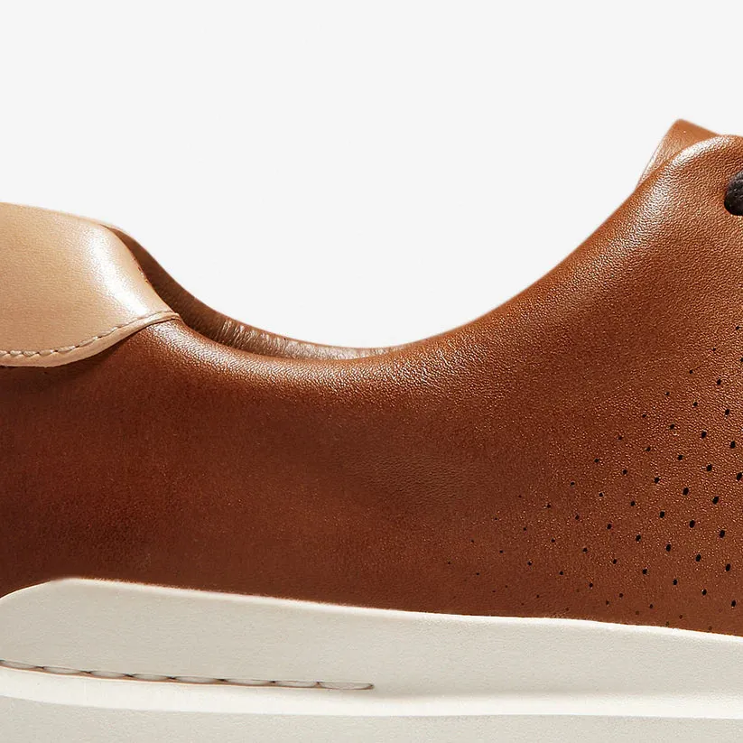 Cole Haan GrandPrø Rally Laser Cut Trainer - Tan