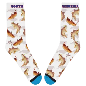 Guy Harvey North Carolina Redfish Socks