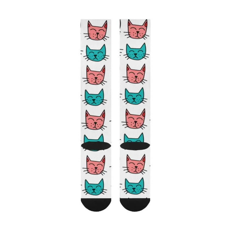 Milo Over The Calf Unisex Cute Cat Socks Cat Lover Gifts