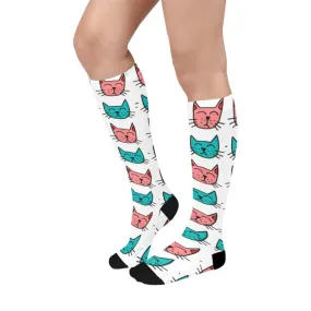 Milo Over The Calf Unisex Cute Cat Socks Cat Lover Gifts