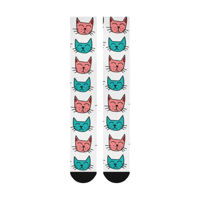 Milo Over The Calf Unisex Cute Cat Socks Cat Lover Gifts