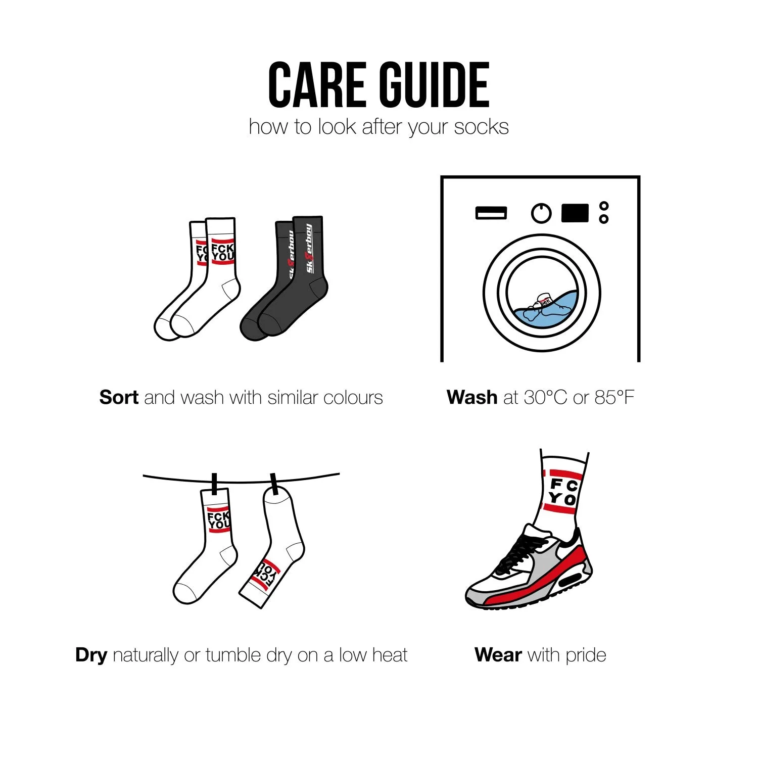 Sk8erboy® Sneaker Socks